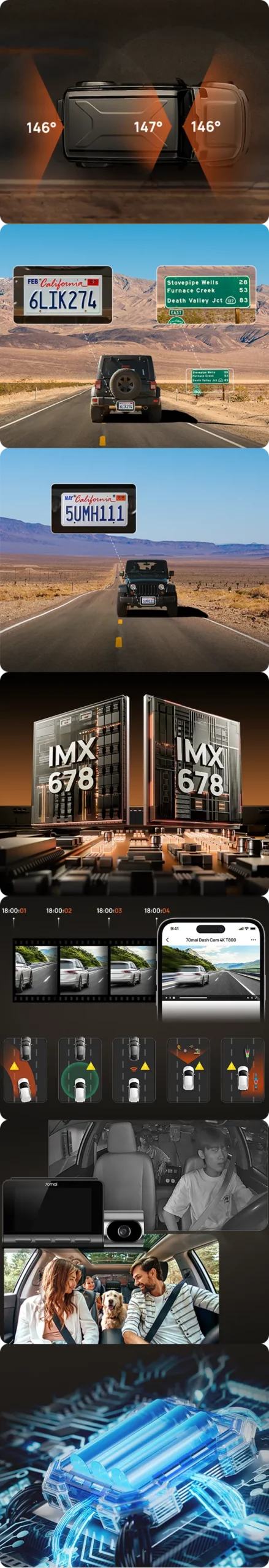 70mai 4K T800 captures everything on the road