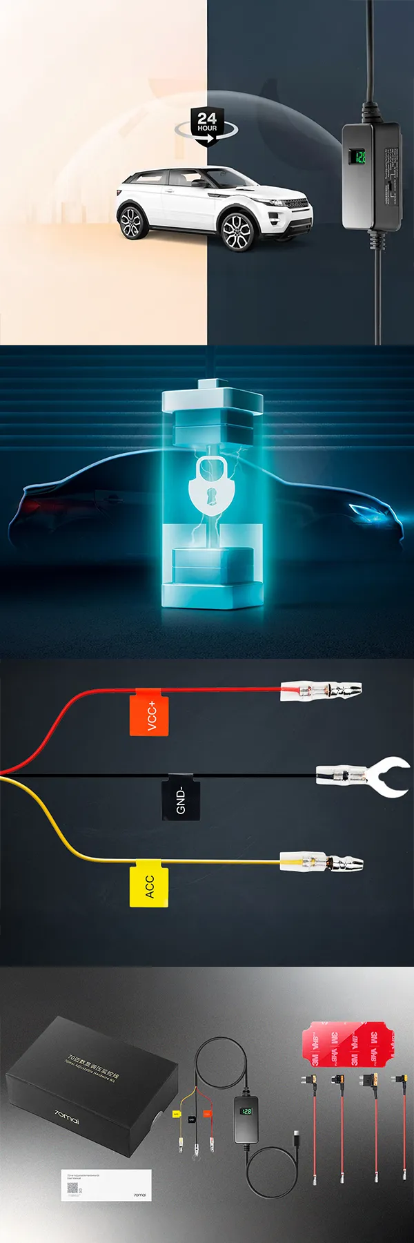 UP06 Car Camera Power Supply Module with Intelligent Battery Protection